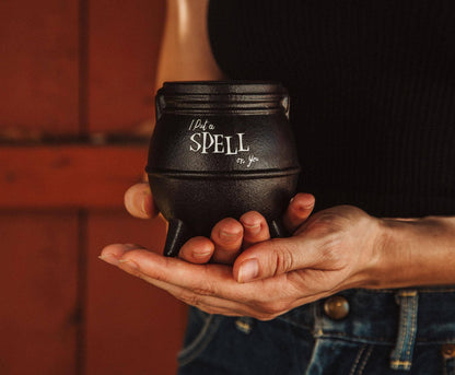 Hocus Pocus Spell On You Ceramic Cauldron Candle