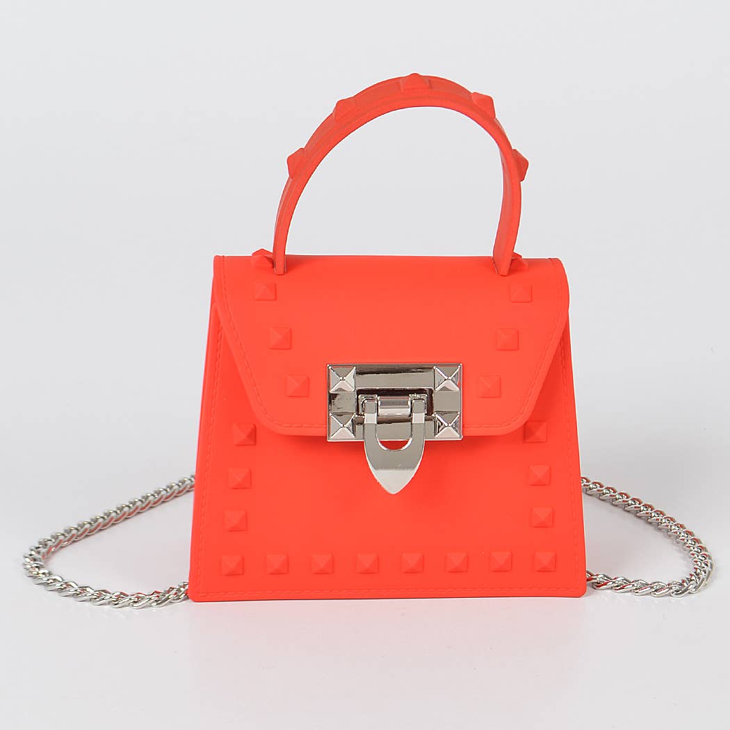 Jelly Mini Handle Bag: Purple