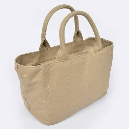 Solid Canvas Tote: Teal