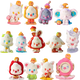 Collection of colorful cartoon-like figurines on a white background