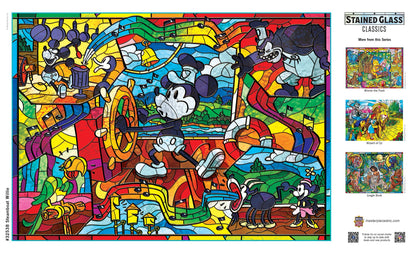 Stained Glass - Steamboat Willie 500 Piece Jigsaw Puzzle