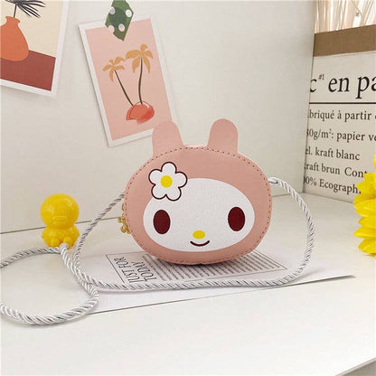 Girls Cartoon Crossbody Bag: Red