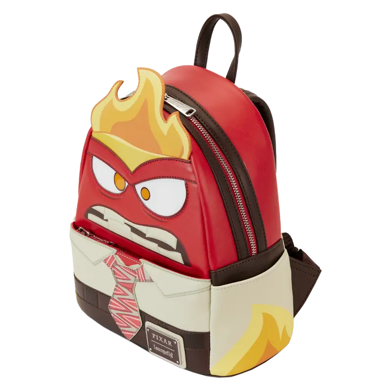 Backpack with cartoon character design on a white background