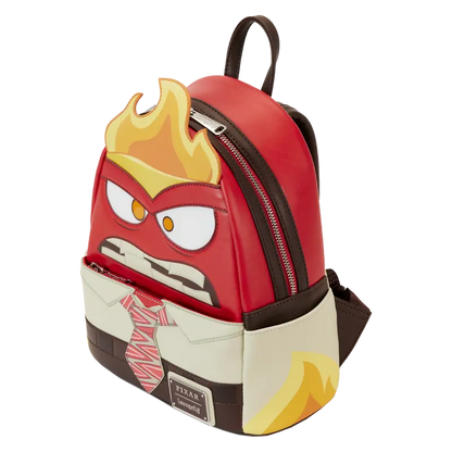 Backpack with cartoon character design on a white background
