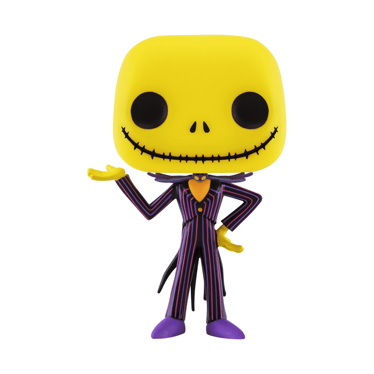 Nightmare Before Christmas Jack Skellington Blacklight Vinyl Figure #15 front