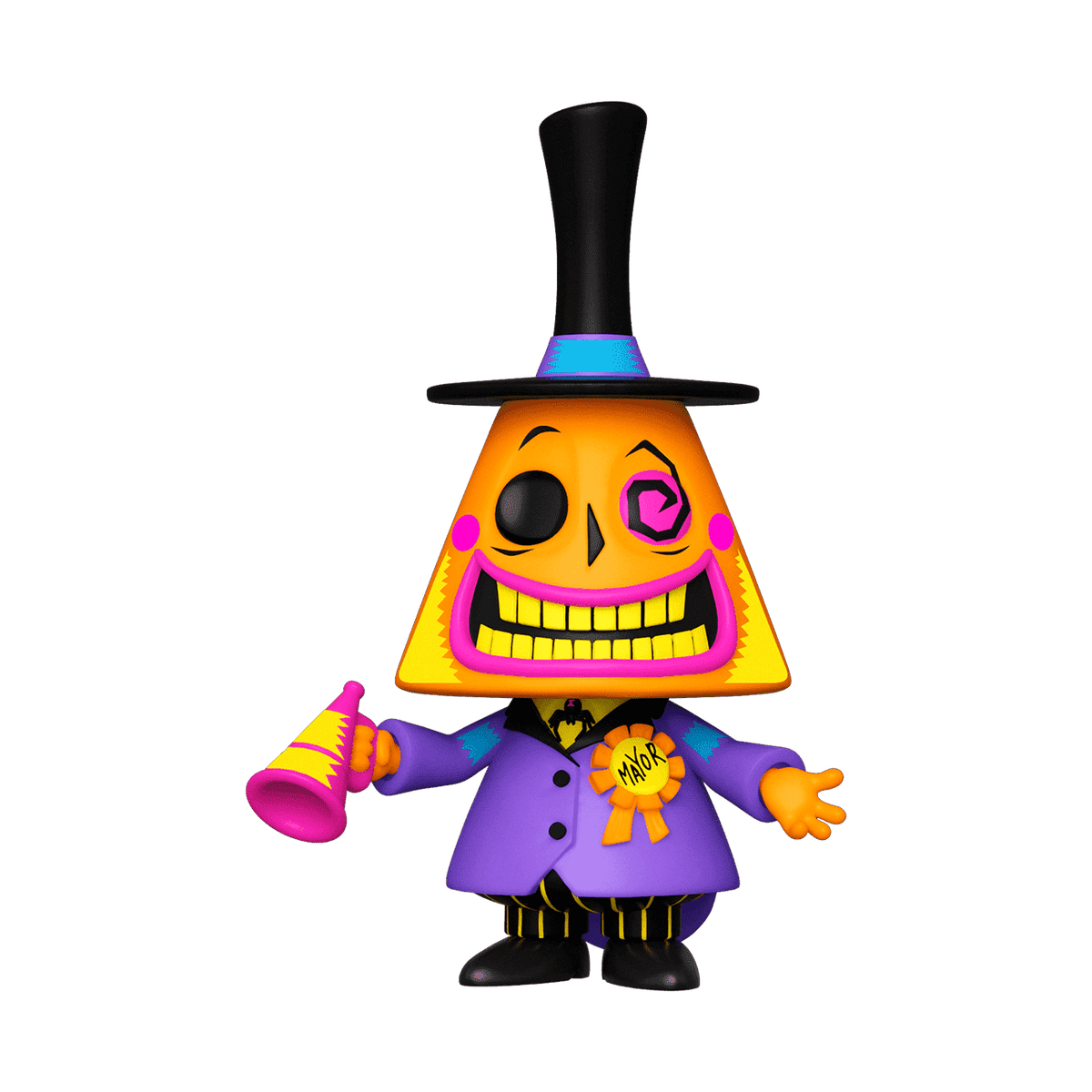 Nightmare Before Christmas Mayor Blacklight Vinyl Figure #807 front