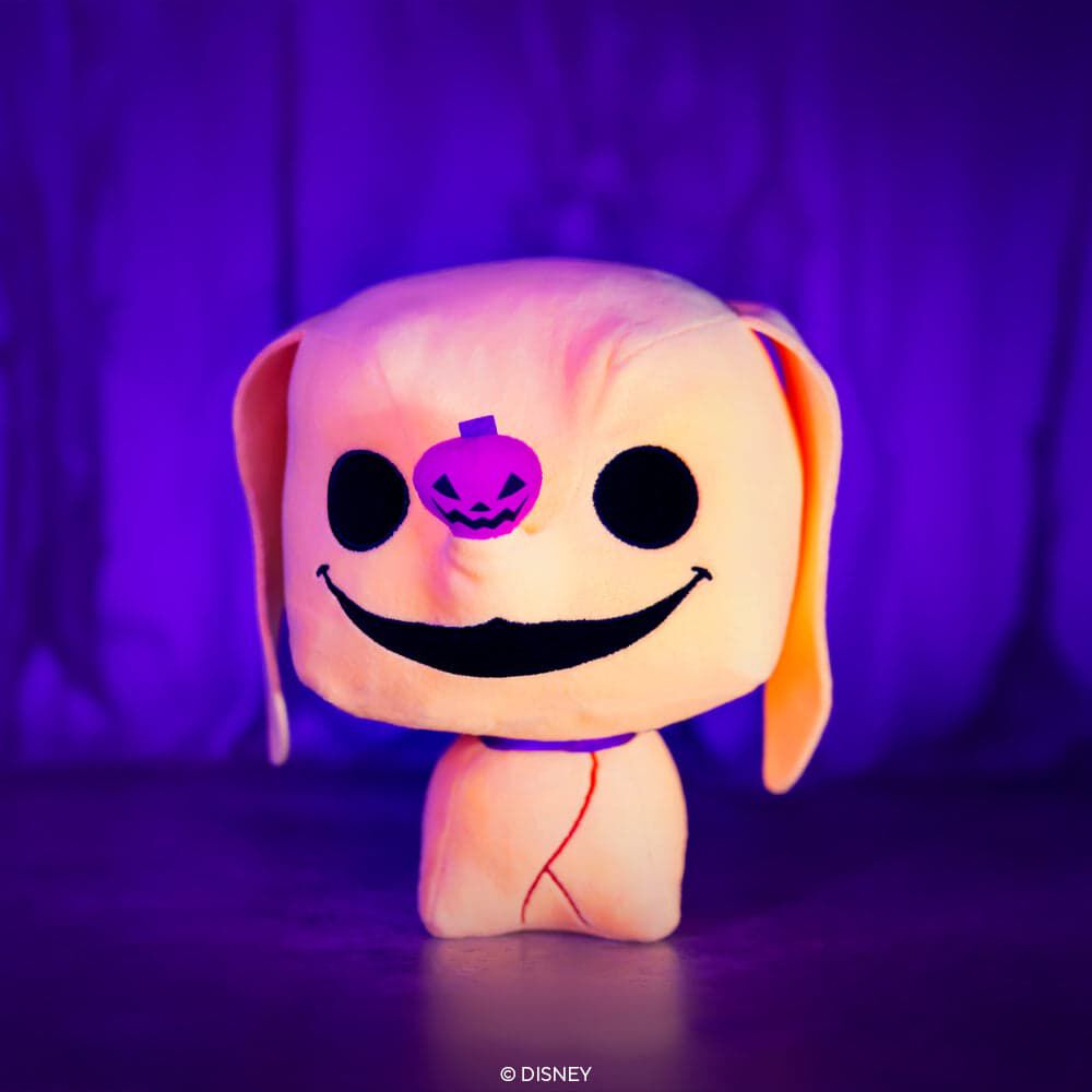 Nightmare Before Christmas Zero Blacklight Plush