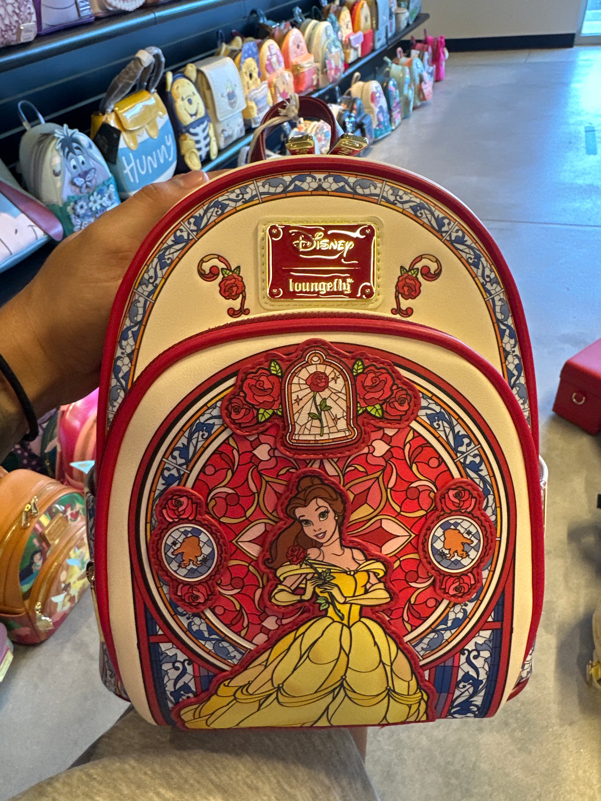 Beauty and the Beast Belle Stained Glass Portrait Mini Backpack - Exclusive