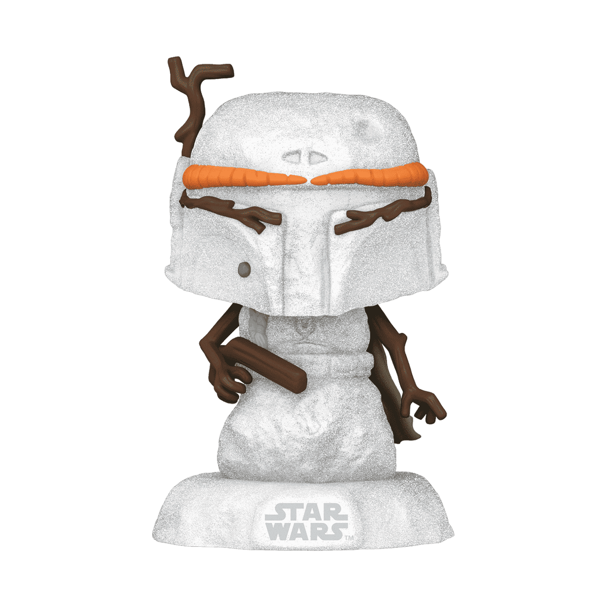Star Wars Holiday Boba Fett Snowman Bobblehead #558 front