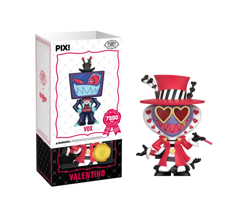 PIX! Hazbin Hotel Vox The Media Overlord Vinyl Figure | Limited Edition of 7,500