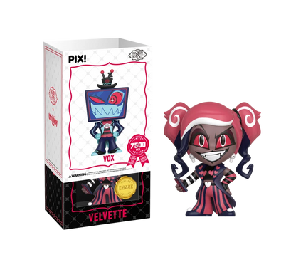 PIX! Hazbin Hotel Vox The Media Overlord Vinyl Figure | Limited Edition of 7,500