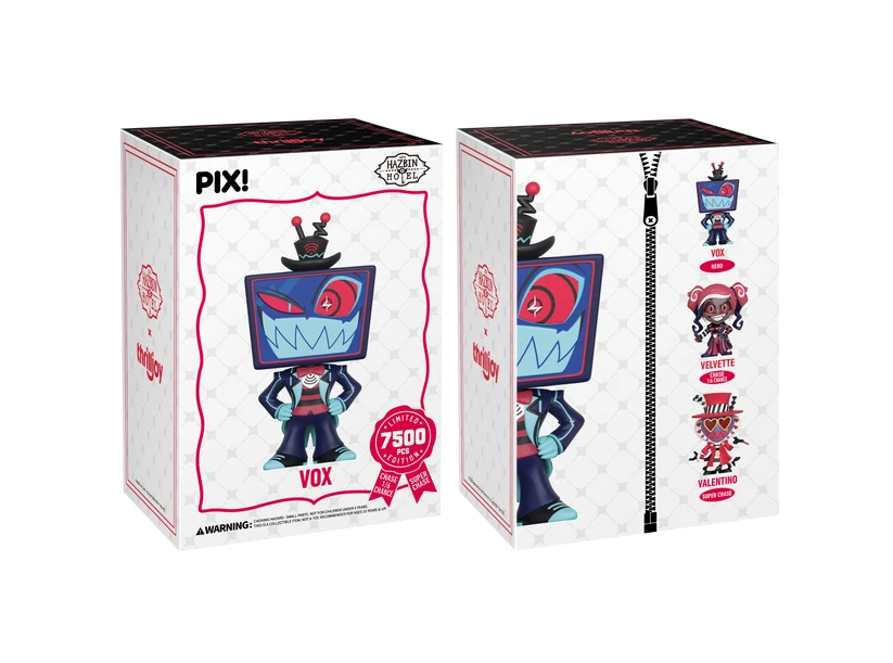 PIX! Hazbin Hotel Vox The Media Overlord Vinyl Figure | Limited Edition of 7,500