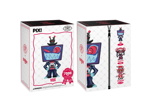 PIX! Hazbin Hotel Vox The Media Overlord Vinyl Figure | Limited Edition of 7,500