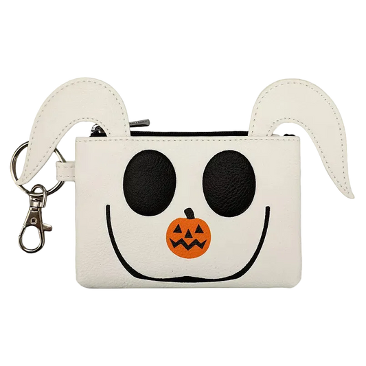 Halloween-themed pouch with ghost face design