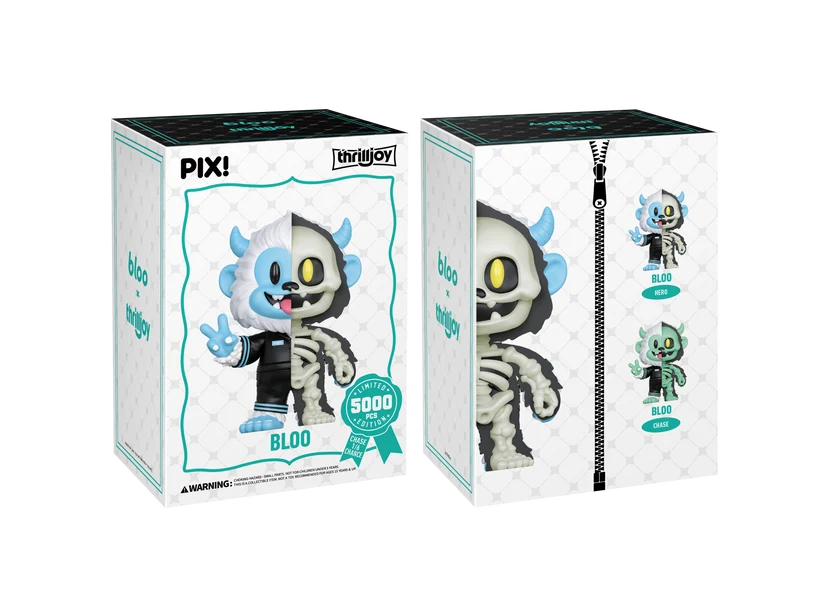 Bloo Skeleton PIX! Figure