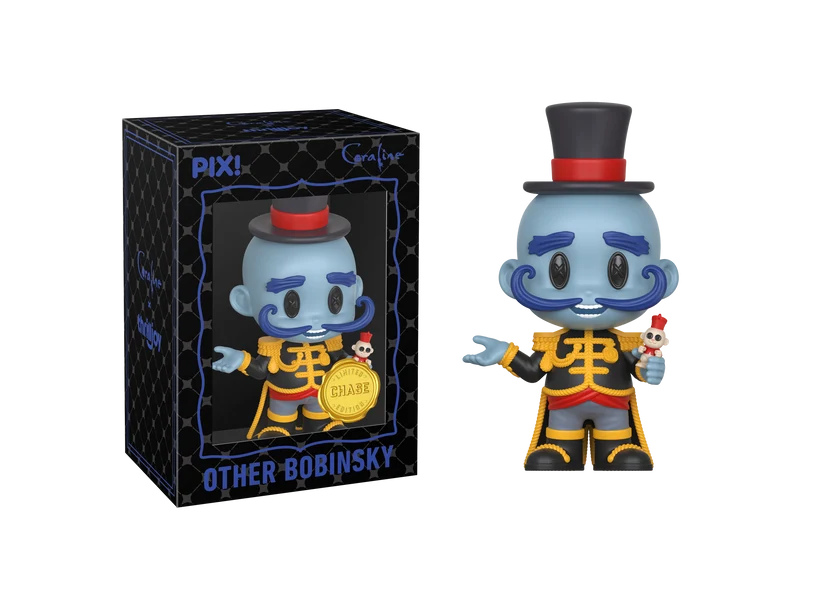 Pixi Funko Pop! vinyl figure of Other Bobinsky alongside its original window box packaging, shown on a plain white background.