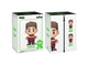 PIX! Norman packaging only, white outer box front and side: Norman reading an open book on the front, both figure variants on the side panel.