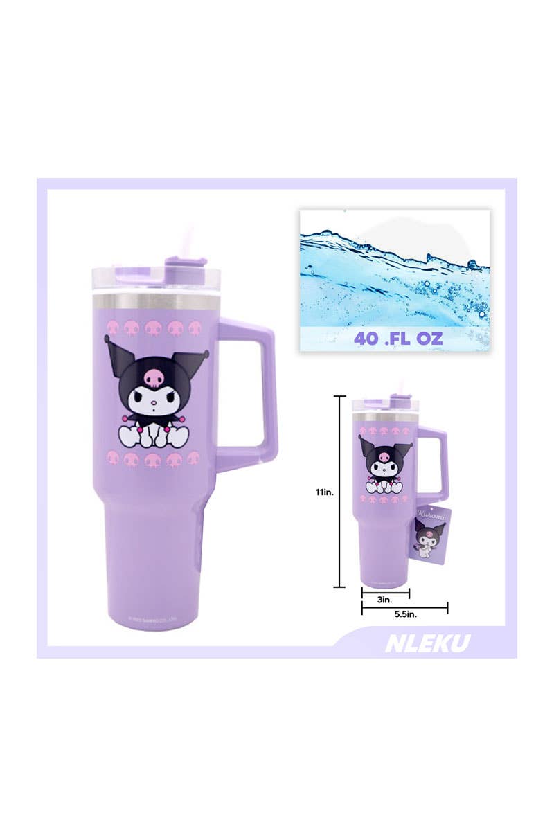 Kuromi 40oz Travel Tumbler Cup