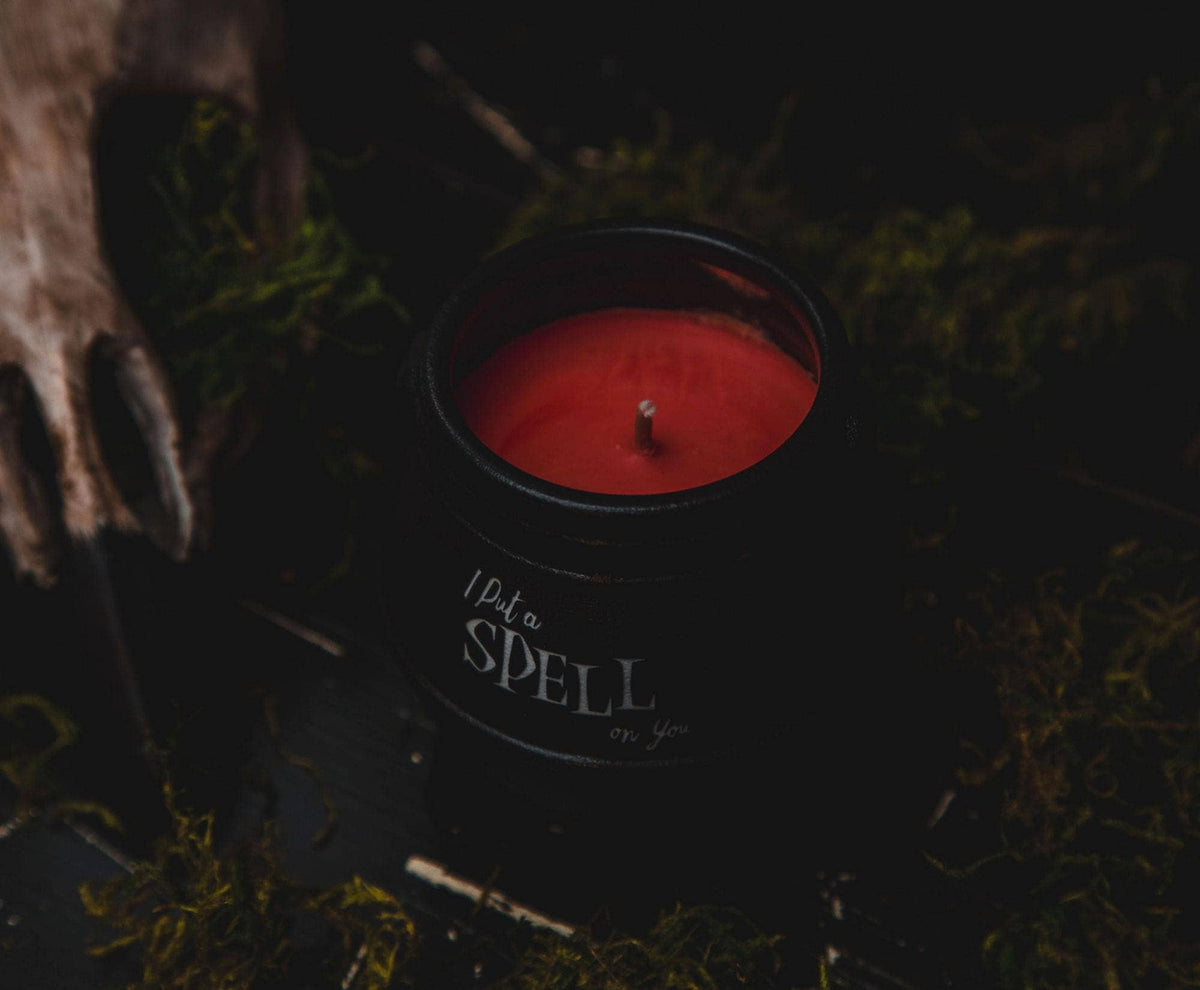 Hocus Pocus Spell On You Ceramic Cauldron Candle