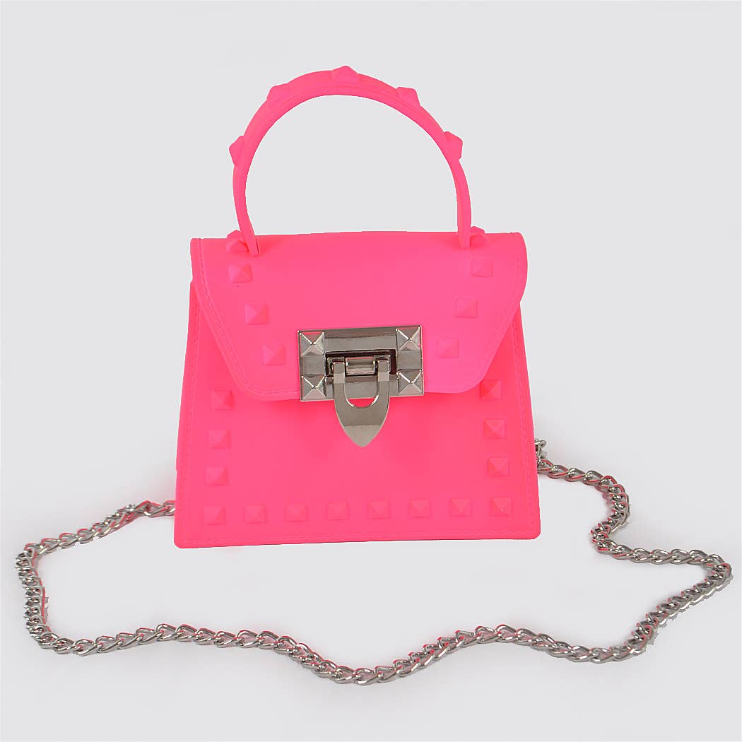 Jelly Mini Handle Bag: Purple