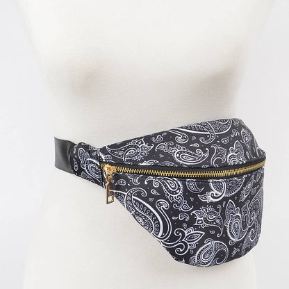 Bandana Fanny Pack: Black