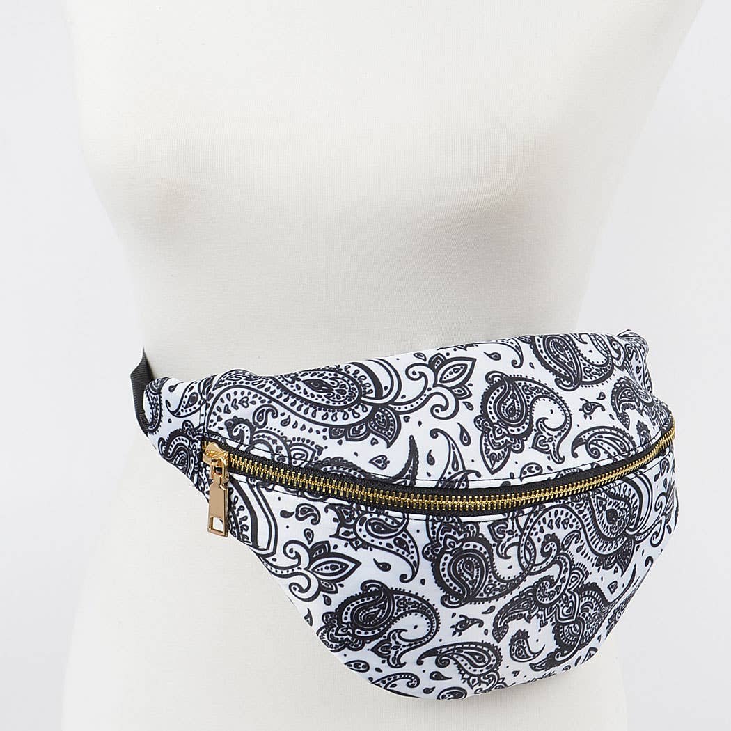 Bandana Fanny Pack: Black
