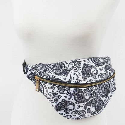 Bandana Fanny Pack: Black