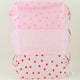 Lovely Heart Print Semi-Clear Cosmetic Make Up Pouch: MT