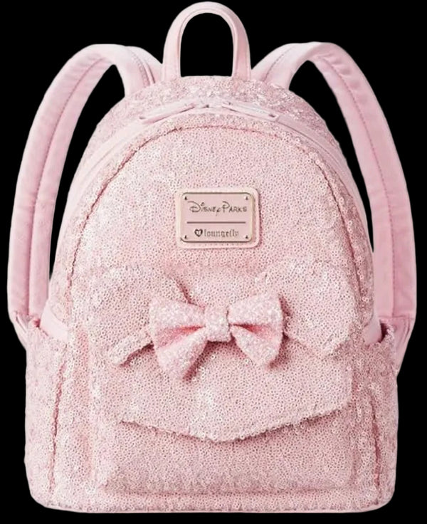 Disney Parks Loungefly Minnie Mouse Glitter Mini Backpack