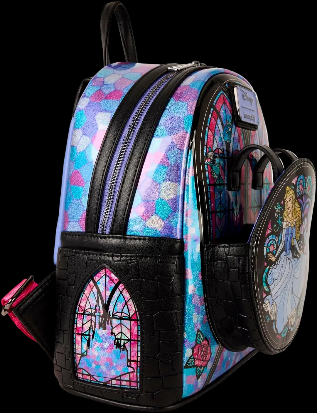 Sleeping Beauty Aurora Stained Glass Mini Backpack Exclusive Loungefly Disney Princess