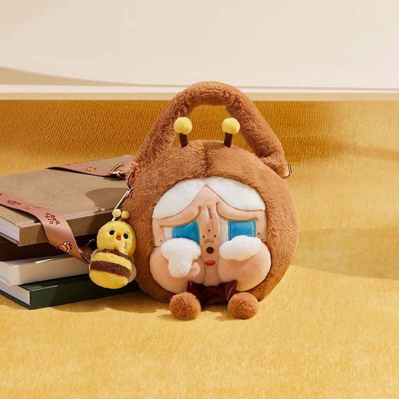 Cute Cartoon Crying Doll Plush Crossbody Shoulder Bag: Crying Bee