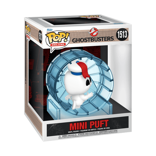 Ghostbusters Frozen Empire Mini Puft in Hamster Wheel Deluxe Vinyl Figure