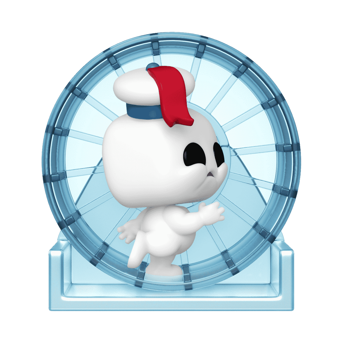 Ghostbusters Frozen Empire Mini Puft in Hamster Wheel Deluxe Vinyl Figure front
