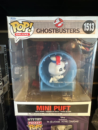 Ghostbusters Frozen Empire Mini Puft in Hamster Wheel Deluxe Vinyl Figure