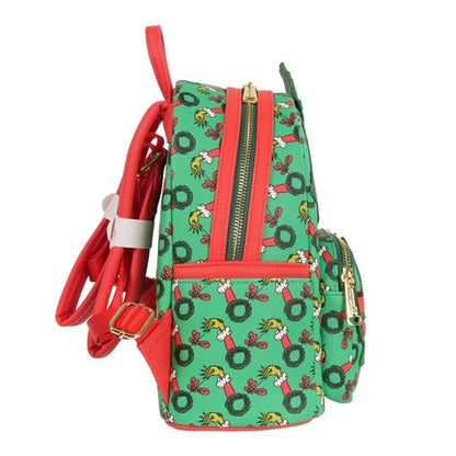 Loungefly How the Grinch Stole Christmas Grinch Christmas Present Mini Backpack - Limited Edition Exclusive