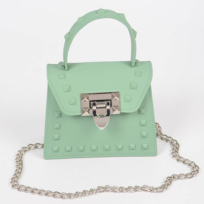 Jelly Mini Handle Bag: Purple