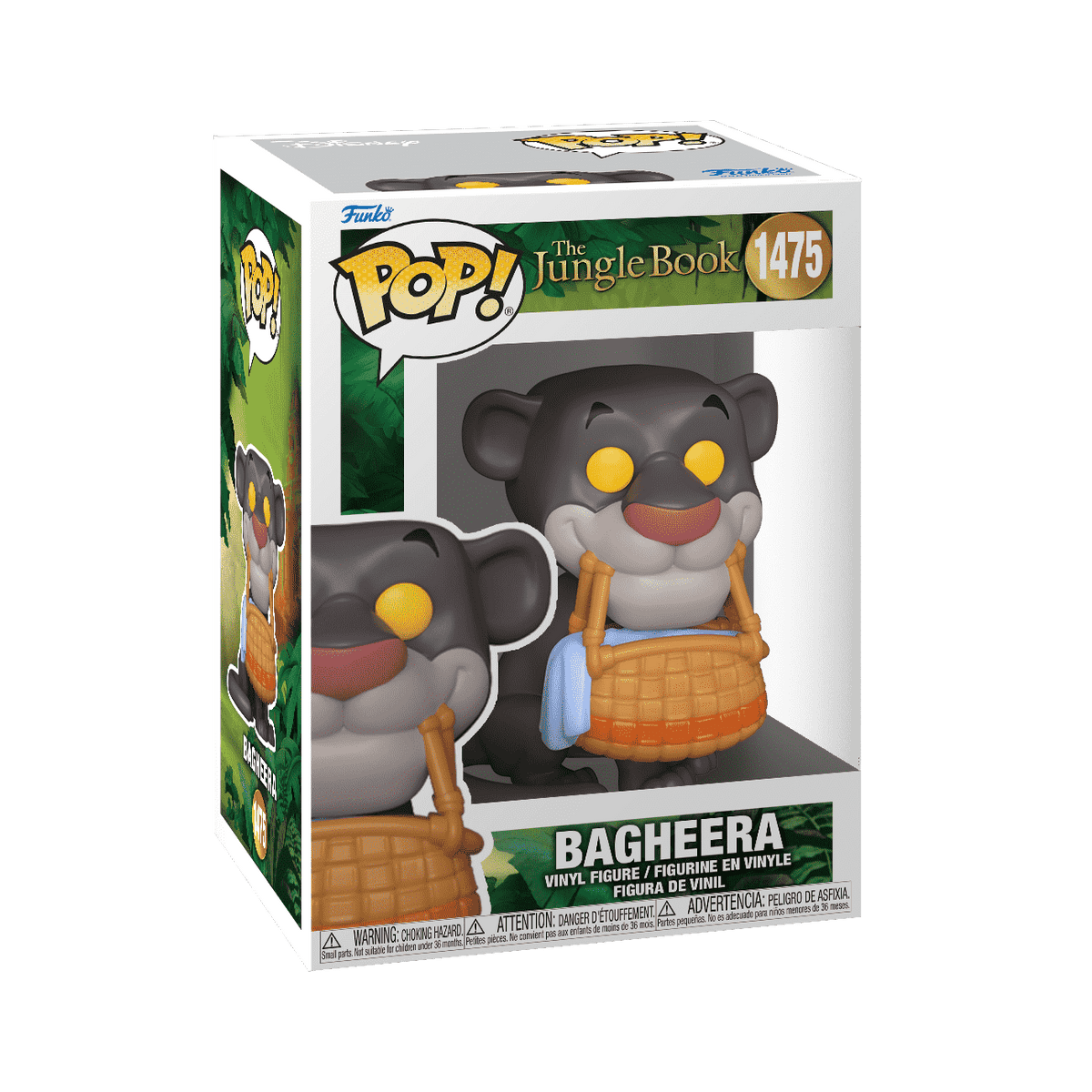 Jungle Book Bagheera with Basket Vinyl Figure