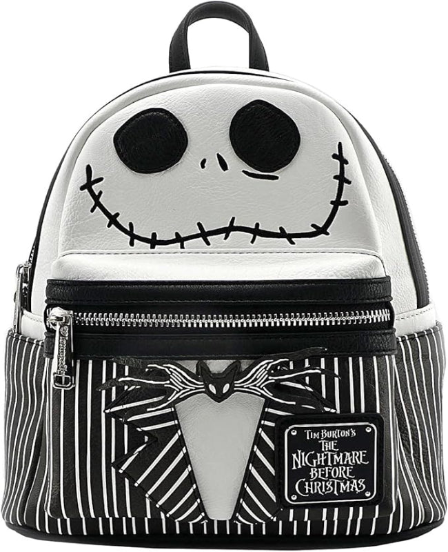 Backpack with Jack Skellington design from 'The Nightmare Before Christmas' on a white background