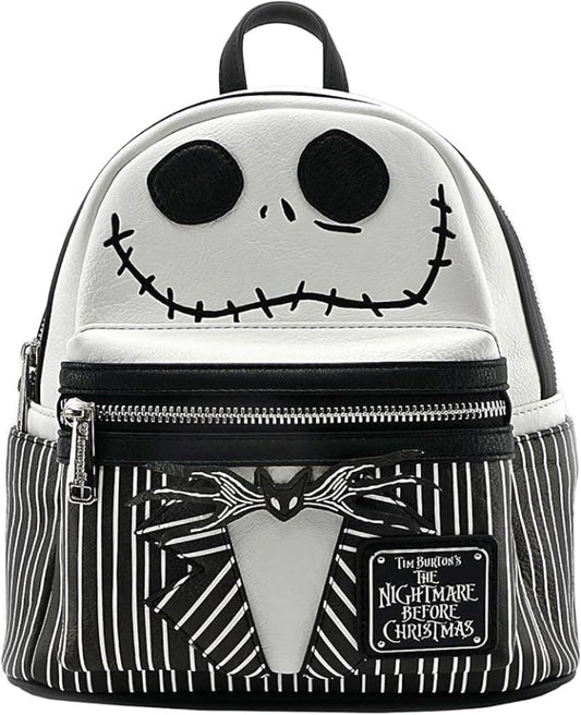 Backpack with Jack Skellington design from 'The Nightmare Before Christmas' on a white background