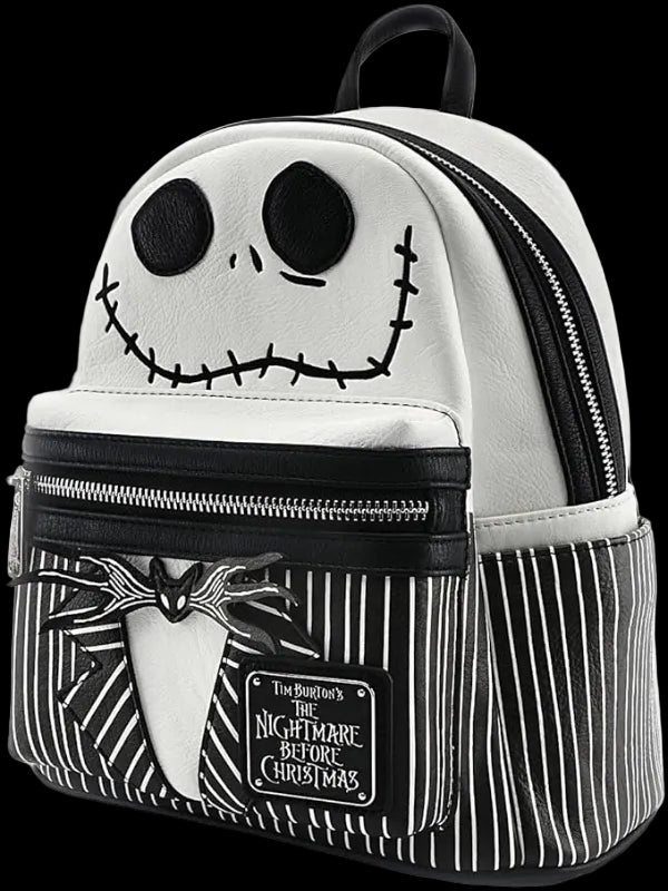 Backpack with Jack Skellington design from 'The Nightmare Before Christmas' on a white background