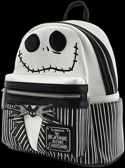 Backpack with Jack Skellington design from 'The Nightmare Before Christmas' on a white background