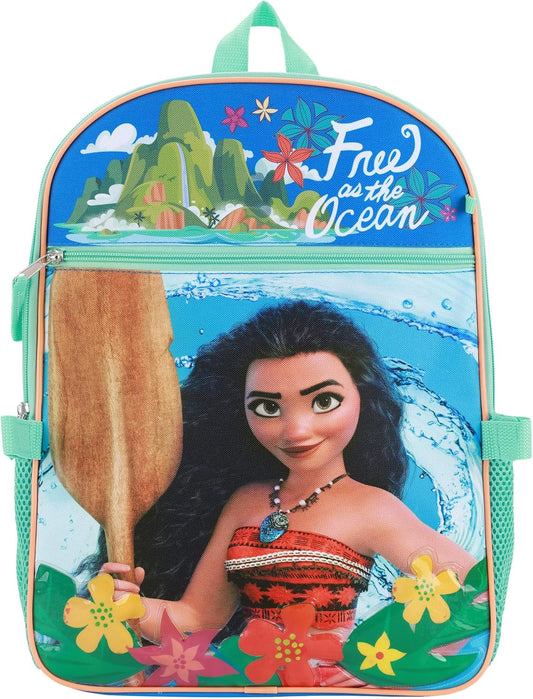 BIOWORLD Girls' Disney Princess Backpack (Little Big Kid), Blue, OneSize