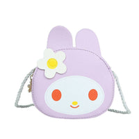 Kids Cartoon Bunny Crossbody Coin Purse: Red