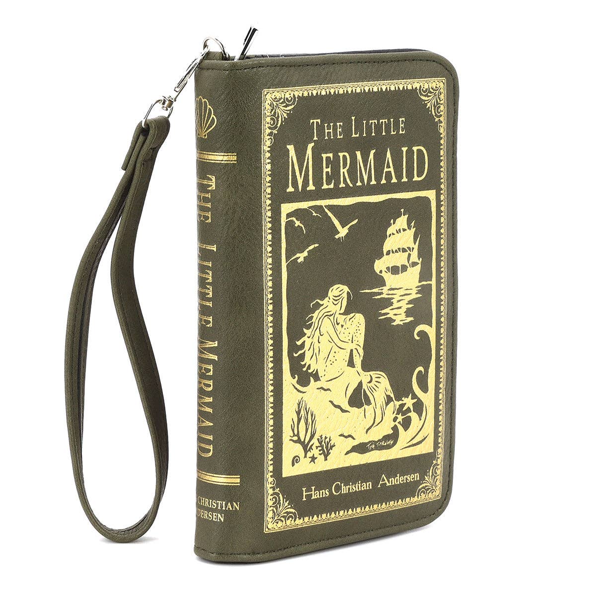 The Little Mermaid Book Wallet in Vinyl - Green
