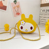 Girls Cartoon Crossbody Bag: Style One Yellow