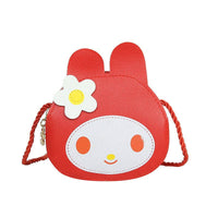 Kids Cartoon Bunny Crossbody Coin Purse: Yellow