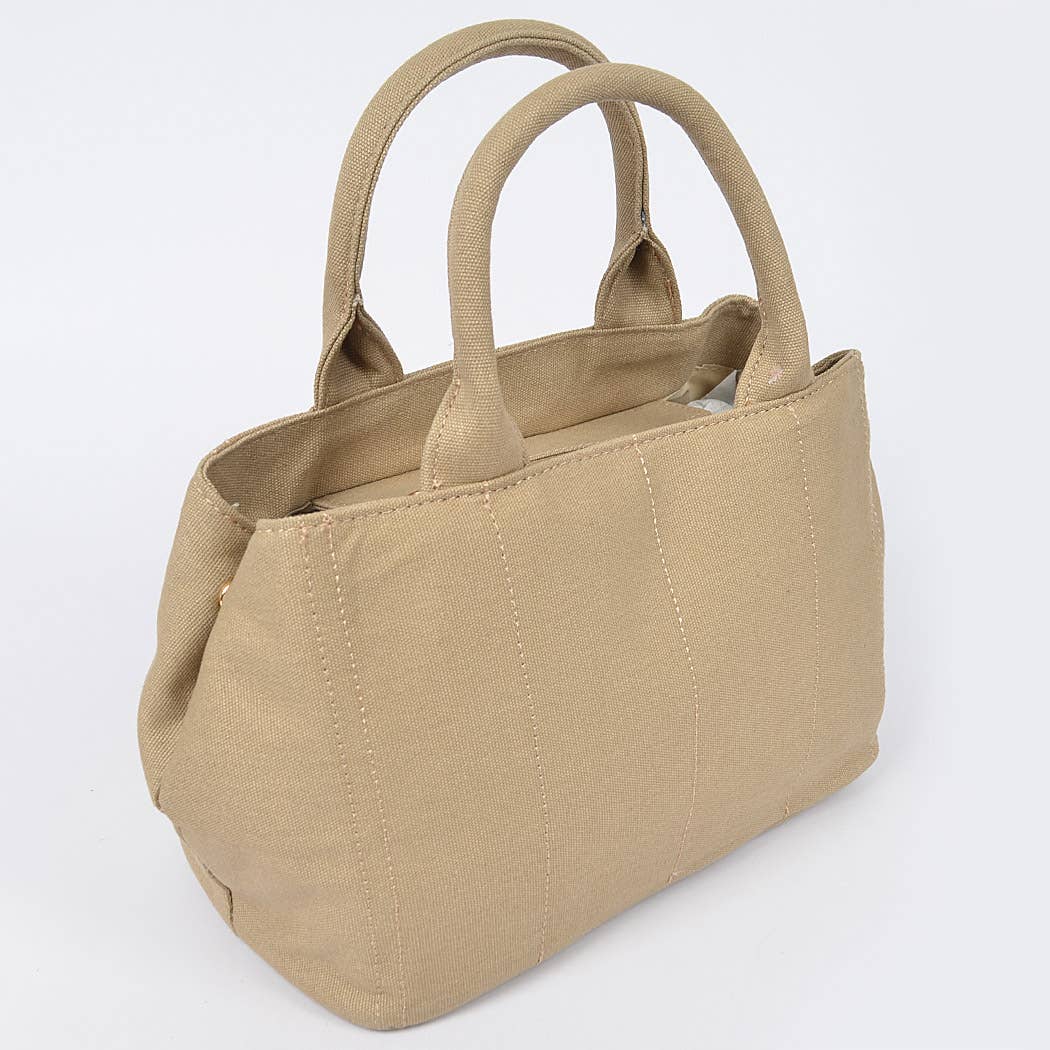 Solid Canvas Tote: Teal