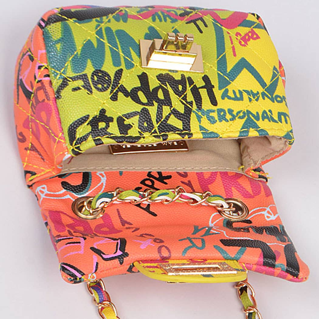 Multi Fonts Gradient Clutch: Camel