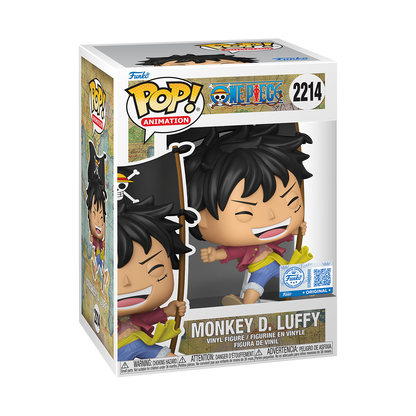 Funko Pop! One Piece Monkey D. Luffy with Flag #2214 - Entertainment Earth Exclusive