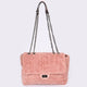 Faux Fur Clutch: Dark Pink